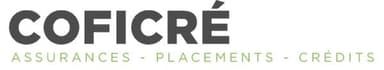 Logo de COFICRÉ avec les mots "Assurances - Placements - Crédits".